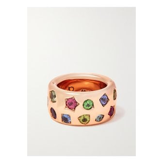 포멜라토 맥시 아이코니카 18k 로즈 골드 멀티 스톤 링 1647597296987944