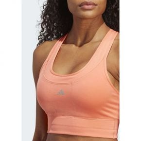 3221467 Adidas 아디다스 퍼포먼스 RUN MS PKT BRA - 하이 서포트 스포츠 브라 산호 퓨전