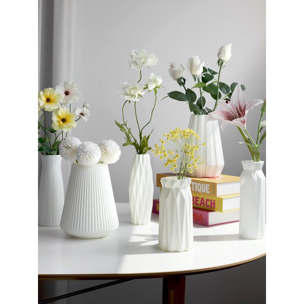 깨지지않는 꽃병 안깨지는 플라스틱 화병 6style