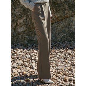 OU755 maxi wide slacks (deep beige)