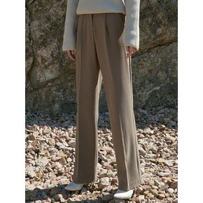 OU755 maxi wide slacks (deep beige)