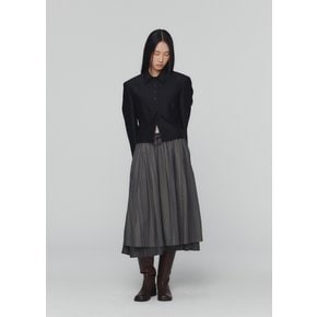 [10/4 예약주문] 아모멘토 24FW STRIPE LAYERED SKIRT