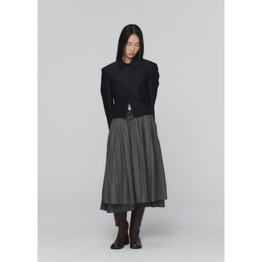 샵아모멘토 [10/4 예약주문] 아모멘토 24FW STRIPE LAYERED SKIRT