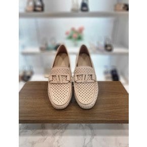 [여주점] 2cm 여성 체인장식 펀칭 로퍼(3color)712319006PI