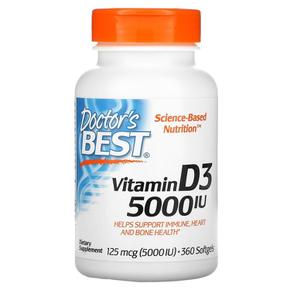 Doctor`s Best 닥터스베스트 비타민D3 5000IU 360정 Vitamin D3