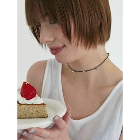 Crochet Spiral Beads Choker.(3color)