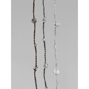 Crochet Spiral Beads Choker.(3color)