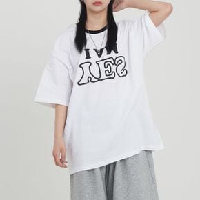 여성 빅사이즈 캐쥬얼 여름 커플 오버핏 레터링 캐릭터 박스 롱 반팔 티셔츠_P393900482