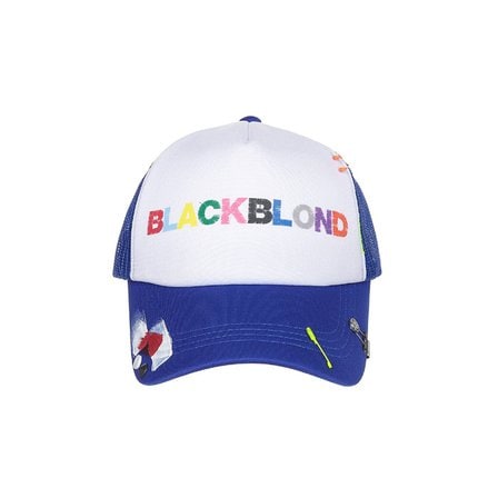 블랙블론드 BBD Uncover Colors Logo Trucker Mesh Cap (Blue)