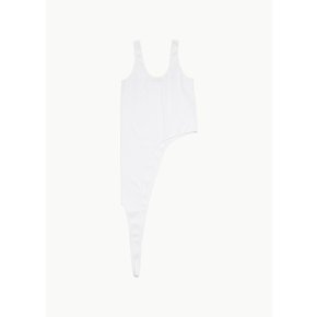 고셰 GAUCHERE ASYMMETRIC TANK TOP IN WHITE