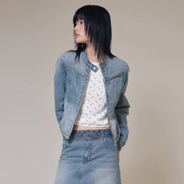레이브 Feather Punching Knit in Ivory VK4SP061-03
