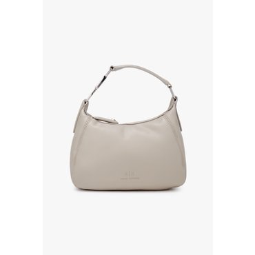 ARMANI EXCHANGE AX 여성 로고 락 핸들 스몰 호보백- 베이지(A424370505)