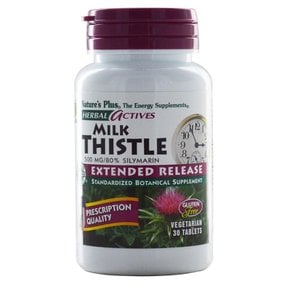 Nature`s Plus Herbal Actives Milk Thistle 네이쳐스 플러스 허브 액티브 밀크씨슬 500mg 30정