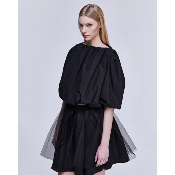 [파주점] [송지오우먼]송지오 베일드 미니 스커트 블랙 WH3SK319BK