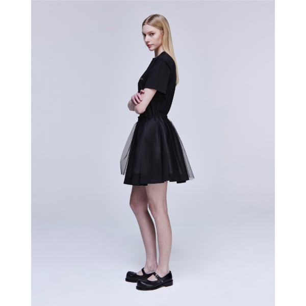 [파주점] [송지오우먼]송지오 베일드 미니 스커트 블랙 WH3SK319BK