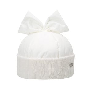 [V12] RIBBON PADDED BEANIE_V21B6CP635_WH