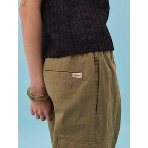STRAIGHT CARGO PANTS - KHAKI