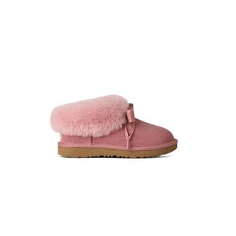 UGG [KIDS] 양모 트리밍 리본 슬리퍼 (베일리 슬리퍼) 1675303002000