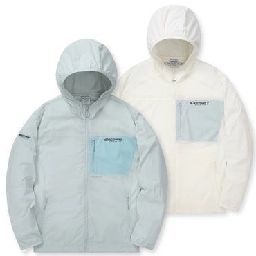 디스커버리 24 S/S 남성 경량 패커블 포켓 배색 바람막이 (DMWJ7C043)
