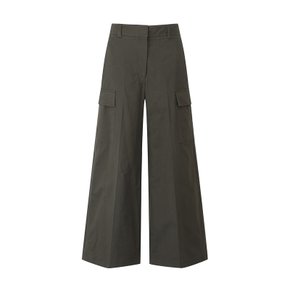 여성 노턱 카고포켓 와이드 팬츠 D KHAKI