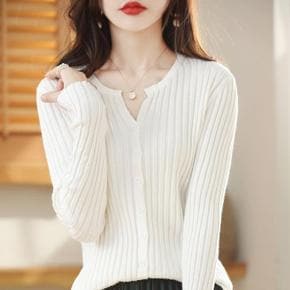 체리캣 여성 라인슬림 골지니트 가디건 G27