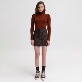 [22FW] BUTTON UP SKIRT - BROWN