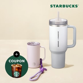 [최종가 70,308원+7%적립][스타벅스] [빅&미니] 라벤더 미니 + 스탠리 그레이 1183ml