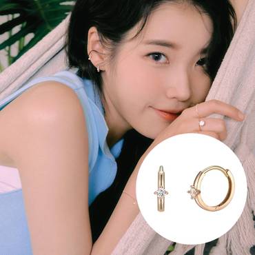 제이에스티나 [BEST][아이유 PICK] J Basic 14K 귀걸이 (JJJBEQ9AS557R4000)