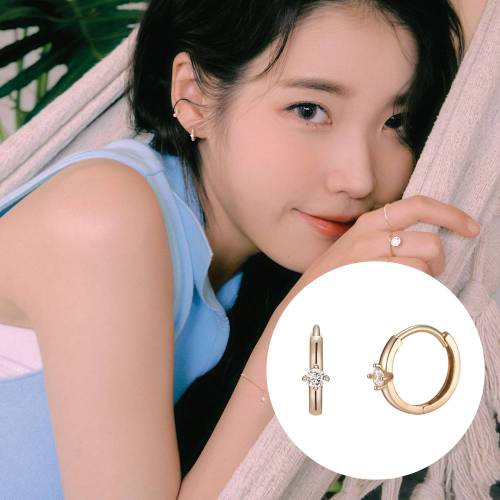 [BEST][아이유 PICK] J Basic 14K 귀걸이 (JJJBEQ9AS557R4000)