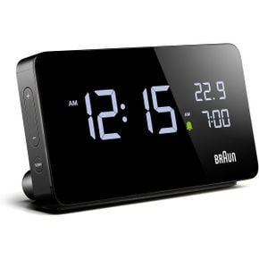 영국 브라운 탁상시계 Braun 디지털 Alarm Clock with LCD Display 2x USBC ports for charging