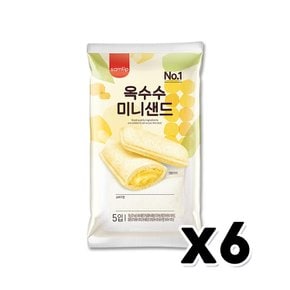 삼립 미니샌드옥수수5입 베이커리간식 100gx 6개