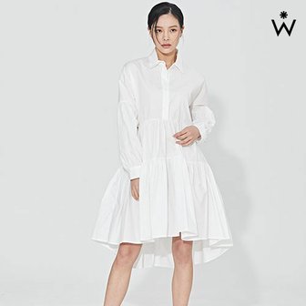 위시드 카라넥 캉캉 플레어 셔츠 원피스 (WIAAOP004)