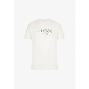 이스퀘어 4989450 Guess STRETCH FRONTLOGO - Print T-shirt weis