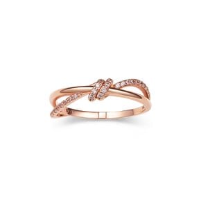 Love Knot 14K 큐빅 반지 SA24C27F