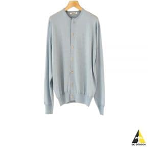 오라리 24SS CASHMERE HARD TWIST KNIT CARDIGAN LIGHT BLUE (A24SC01CT) (캐시미어 하