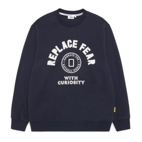 N231USW040 아치 아트웍 맨투맨 티셔츠 DEEP SEA NAVY