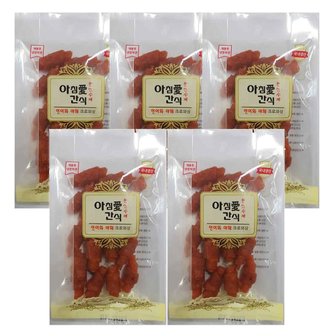  아침애 수제간식 크로와상 120g x 5개세트 황태와야채 / 한우와야채 / 연어와야채