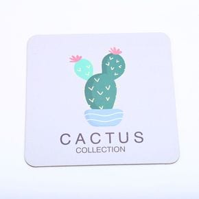 냄비 코스터 15cm cactus 사각 티코스터 컵받침 홀더