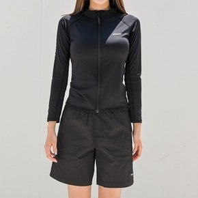 여성 집업 래쉬가드세트 긴팔 수영복 보드숏 반바지 비치웨어 RF338 AF308