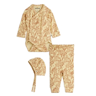 매직에디션 [MINI RODINI] (C)Mini leopard aop nb baby kit (1100029613)
