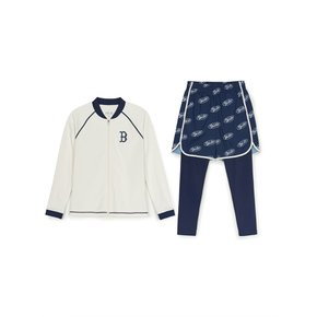 (공식) 25SS 바시티집업 래쉬가드 세트 BOS (D.Navy) 7ASWV2153-43NYD