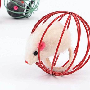 움직이는애묘장난감 철망 마우스볼 고양이 장난감