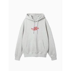 For Rest Run Basic Hoodie_White Melange