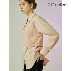 니트뷔스티에 세트 셔츠 PK_C234MSC036