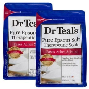 [1+1]닥터틸즈 엡솜염 속킹 솔루션 5.44KG DR TEAL`S PURE EPSOM SALT THERAPEUTIC SOAK