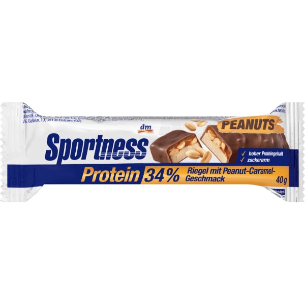 디엠 Sportness 스포츠니스 34% 단백질바 땅콩 카라멜 맛 40g
