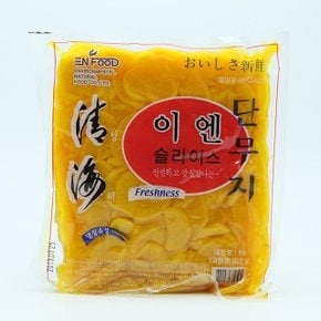 이엔푸드 단무지 슬라이스 1kg (WB9209B)