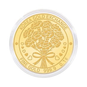 순금 카네이션 코인(메달) 0.1g