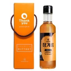 50년전통대현상회 저온압착 국산 참기름 180ml [선물박스포장]