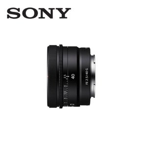 FE 40mm F2.5 G 풀프레임 미러리스용 표준 단렌즈 / 정품상품 / 인물용 렌즈 / SEL40F25G